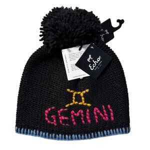 Knit Beanie Gemini Horoscope Astrology Collection Echo New York NWT